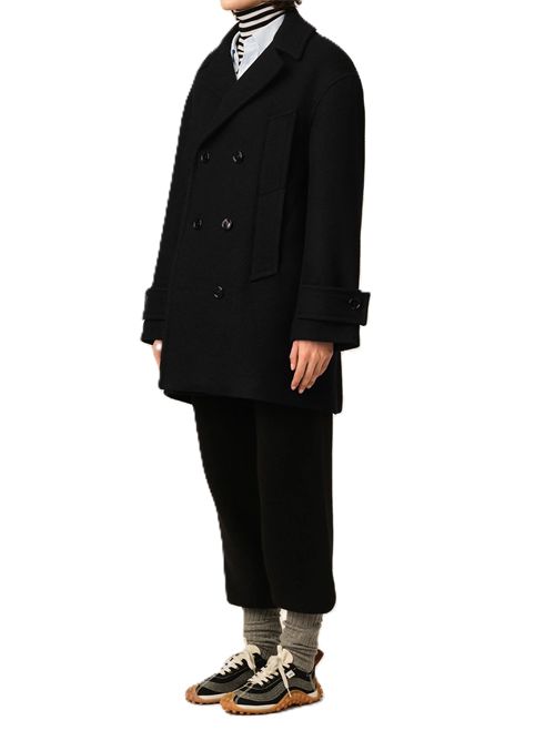 Caban corto in lana vergine. Ami Paris | FCO480.WV0078001 BLACK